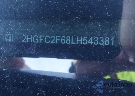 2020 Honda Civic Lx z USA, uszkodzony, nr VIN 2HGFC2F68LH543381